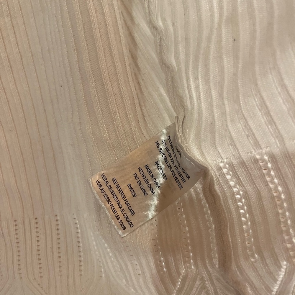 Almost Famous White Ribbed Cardigan - Picture 3 of 5